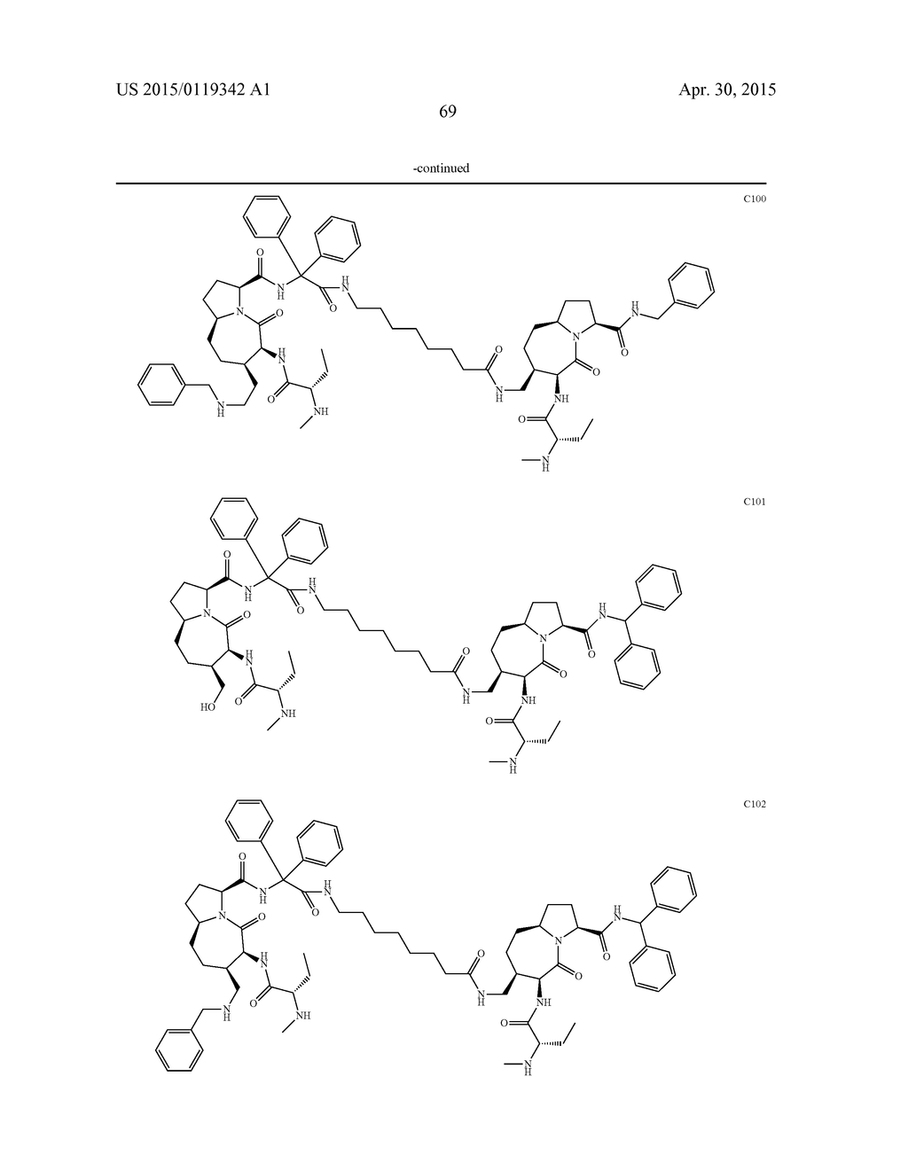 New Homo- and Heterodimeric SMAC Mimetic Compounds as Apoptosis Inducers - diagram, schematic, and image 70