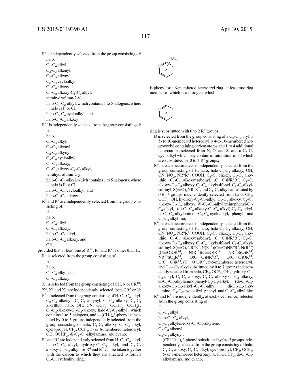 IMIDAZOTHIADIAZOLE AND IMIDAZOPYRIDAZINE DERIVATIVES AS PROTEASE ACTIVATED     RECEPTOR 4 (PAR4) INHIBITORS FOR TREATING PLATELET AGGREGATION - diagram, schematic, and image 119