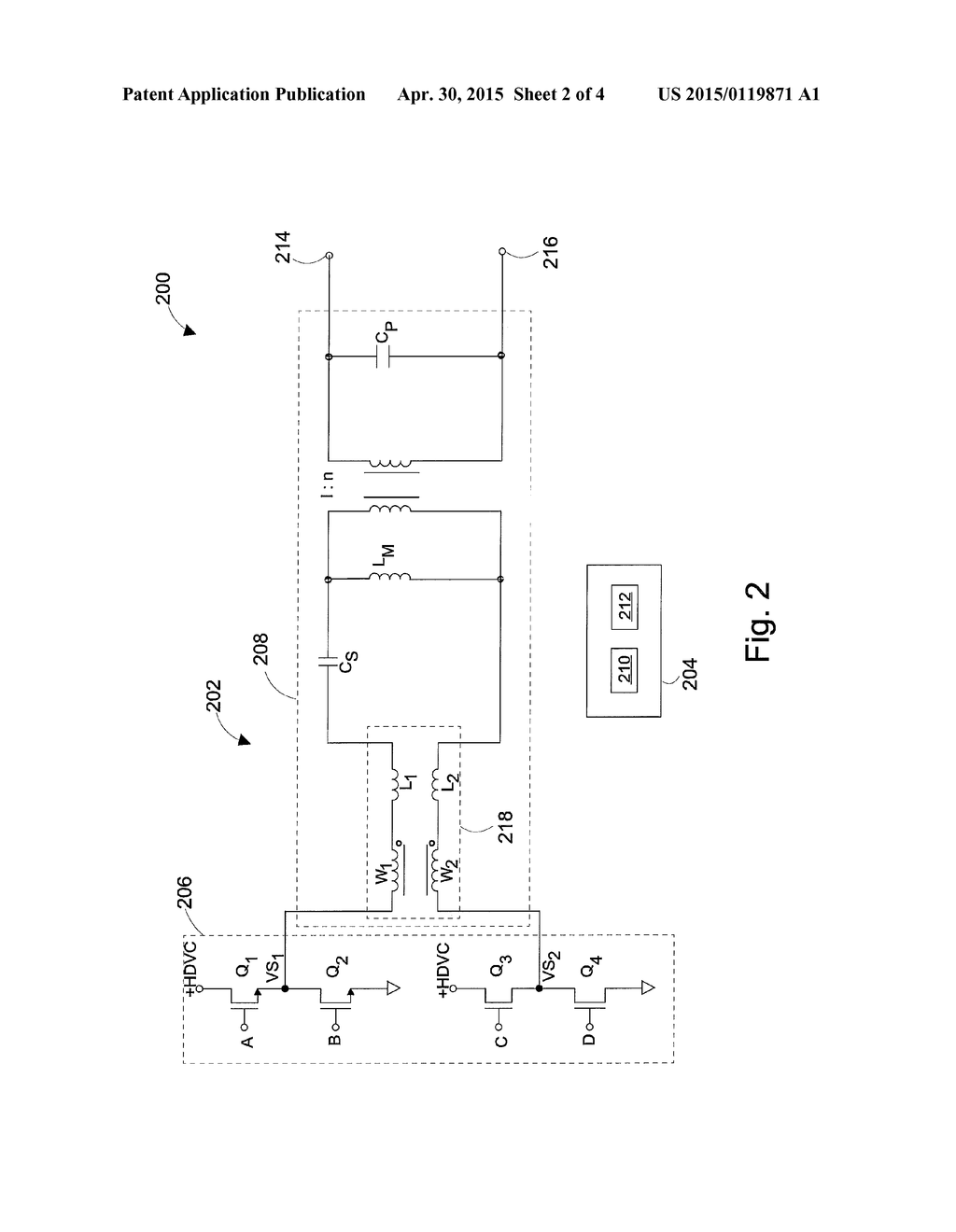 RESONANT INVERTER WITH A COMMON MODE CHOKE - diagram, schematic, and image 03