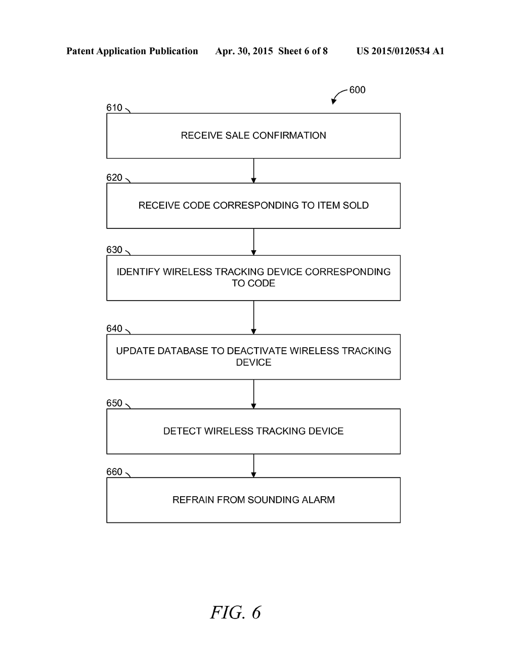 SYSTEM AND METHOD FOR CONTROLLING A WIRELESS TRACKING DEVICE ALARM - diagram, schematic, and image 07