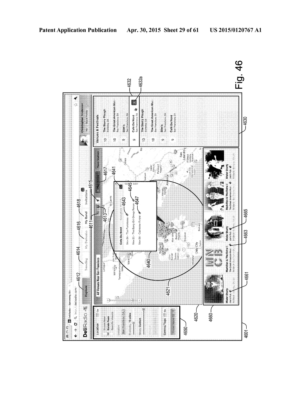 VENUE-RELATED MULTI-MEDIA MANAGEMENT, STREAMING, ONLINE TICKETING, AND     ELECTRONIC COMMERCE TECHNIQUES IMPLEMENTED VIA COMPUTER NETWORKS AND     MOBILE DEVICES - diagram, schematic, and image 30