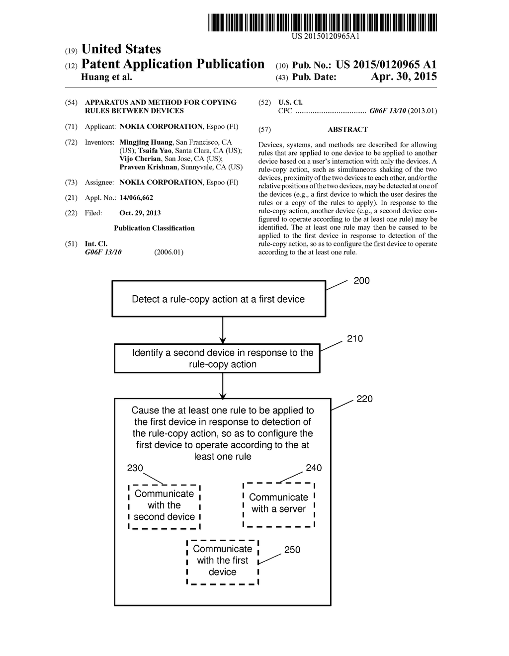 APPARATUS AND METHOD FOR COPYING RULES BETWEEN DEVICES - diagram, schematic, and image 01