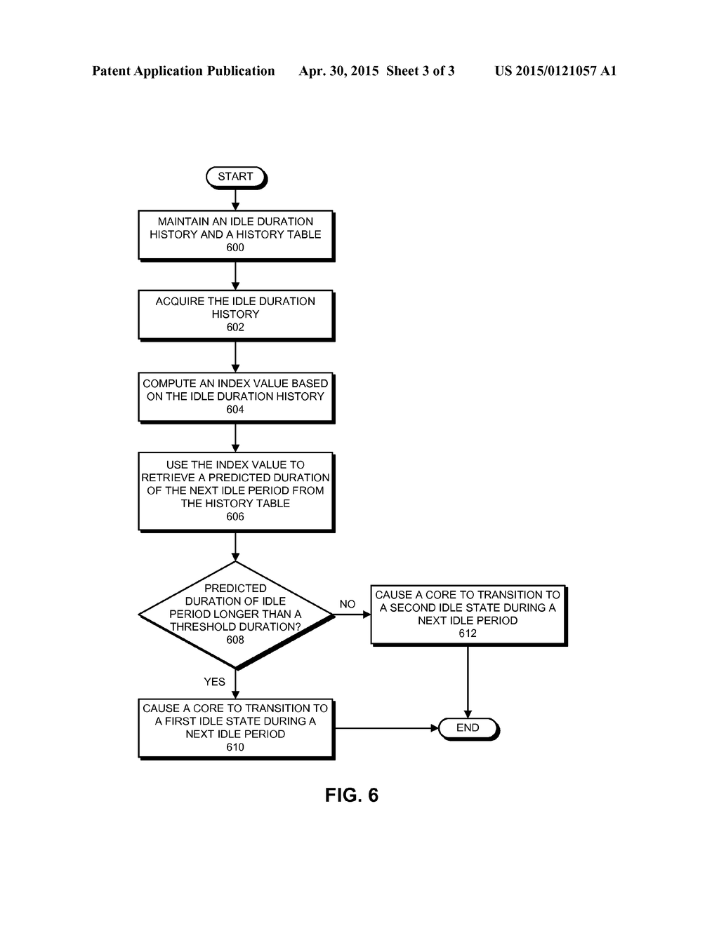 Using an Idle Duration History to Configure an Idle State of an Entity in     a Computing Device - diagram, schematic, and image 04