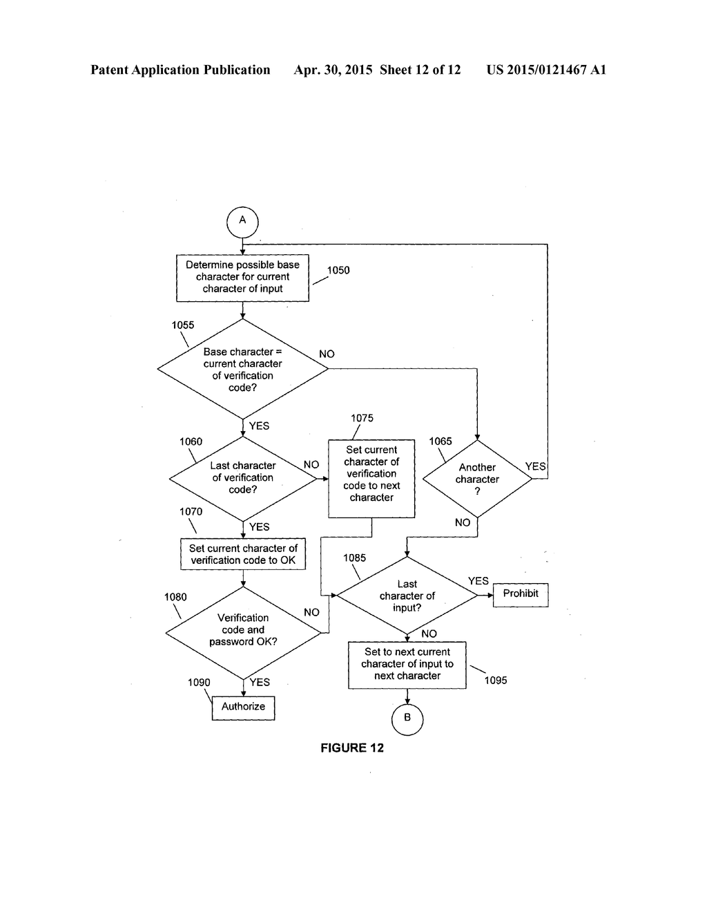 Method and System for Protecting a Password During an Authentication     Process - diagram, schematic, and image 13