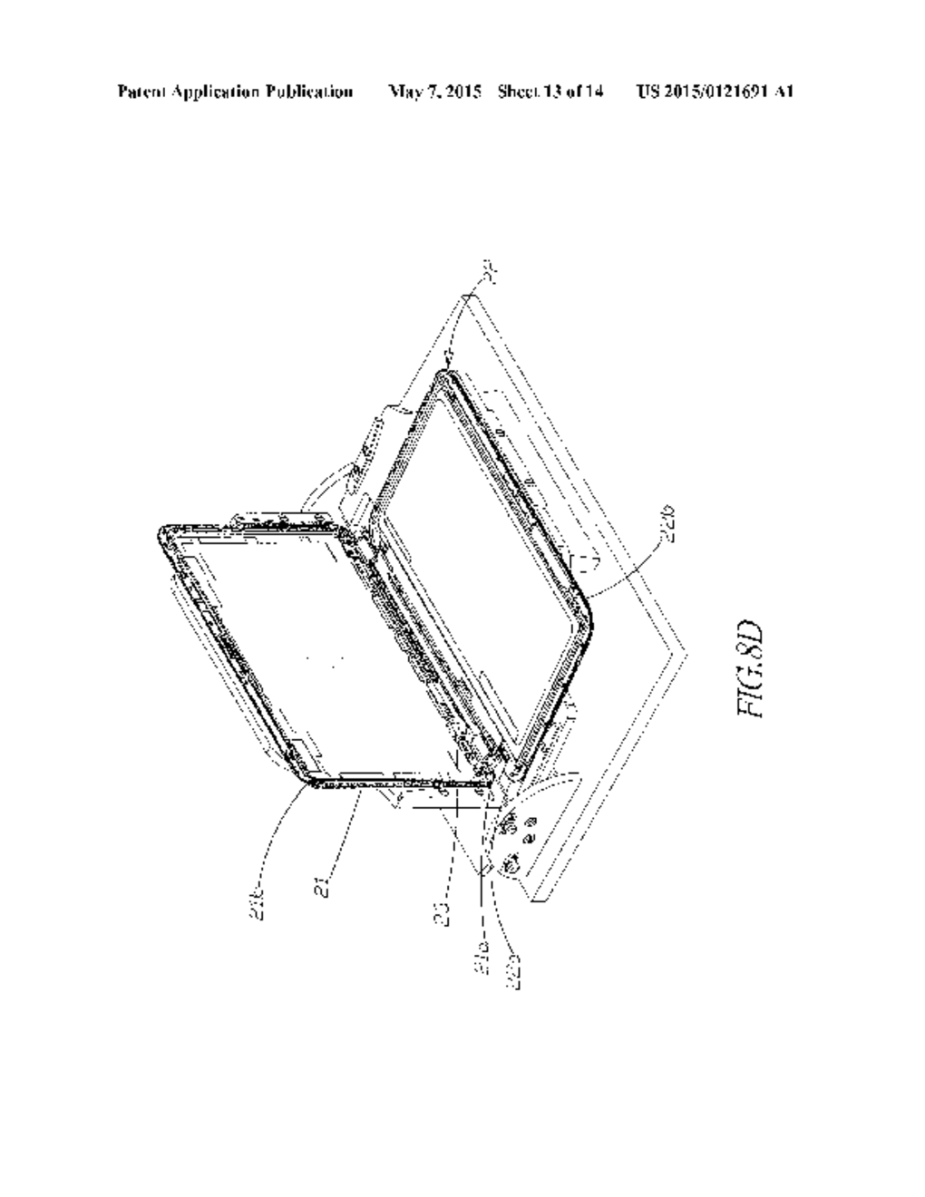 ANCILLARY FIXTURE FOR ASSEMBLING TOUCH DISPLAY AND METHOD FOR USING THE     SAME - diagram, schematic, and image 14