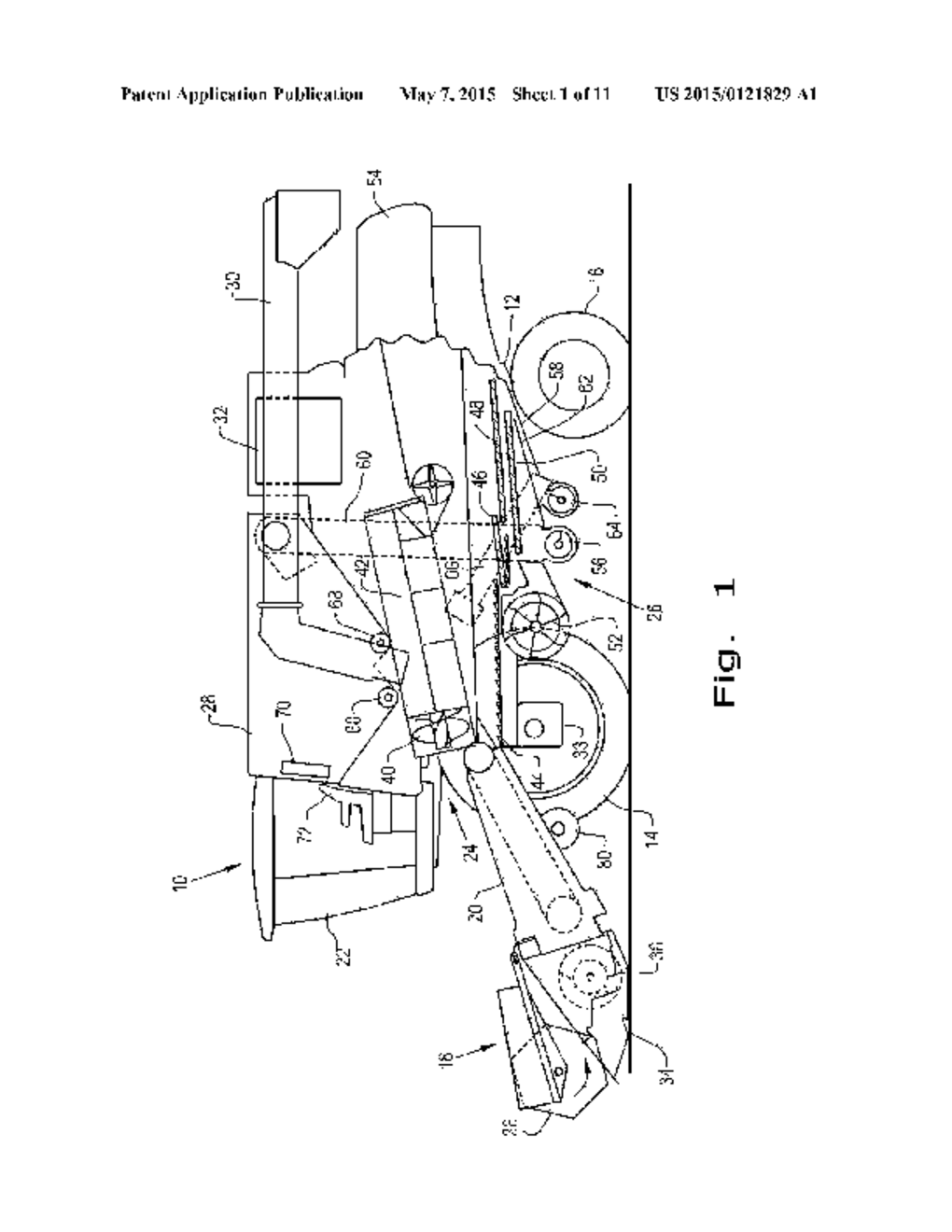 AUXILIARY AXLE FOR AN AGRICULTURAL HARVESTER DURING ROAD TRANSPORT - diagram, schematic, and image 02