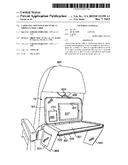 Caddy Organizer for Use with an Airplane Tray Table diagram and image