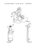 SELF-ATTACHING AIR VENT TUBE FOR LIQUIDS AND BEVERAGES TO ACCELLERATE     LIQUID FLOW AND REDUCE AGITATION AT A BOTTLE OPENING diagram and image