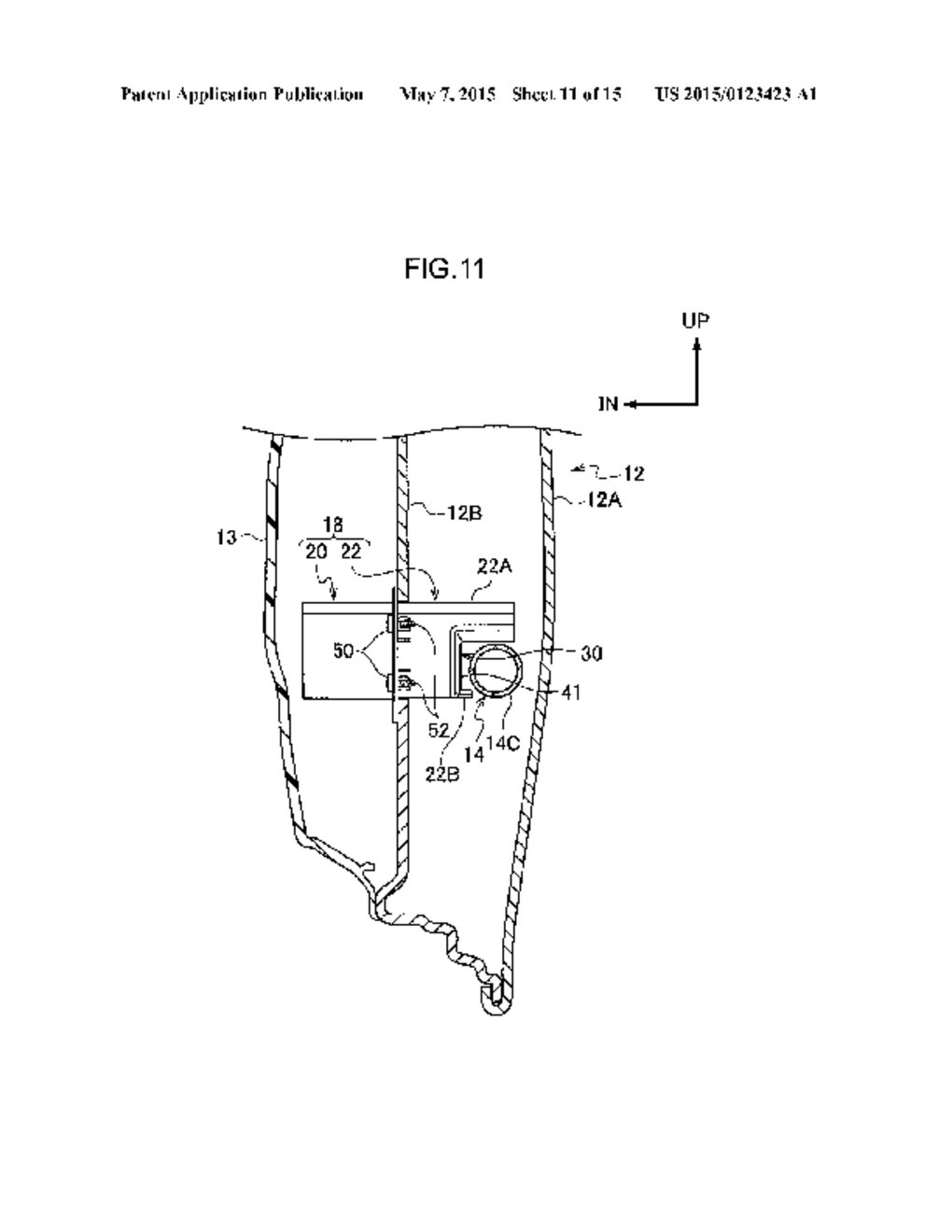 LOAD-TRANSMITTING MEMBER AND VEHICLE DOOR ATTACHMENT STRUCTURE THEREOF - diagram, schematic, and image 12