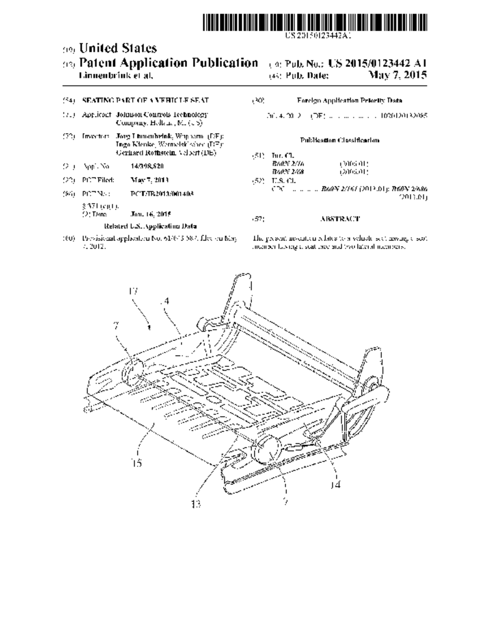 SEATING PART OF A VEHICLE SEAT - diagram, schematic, and image 01