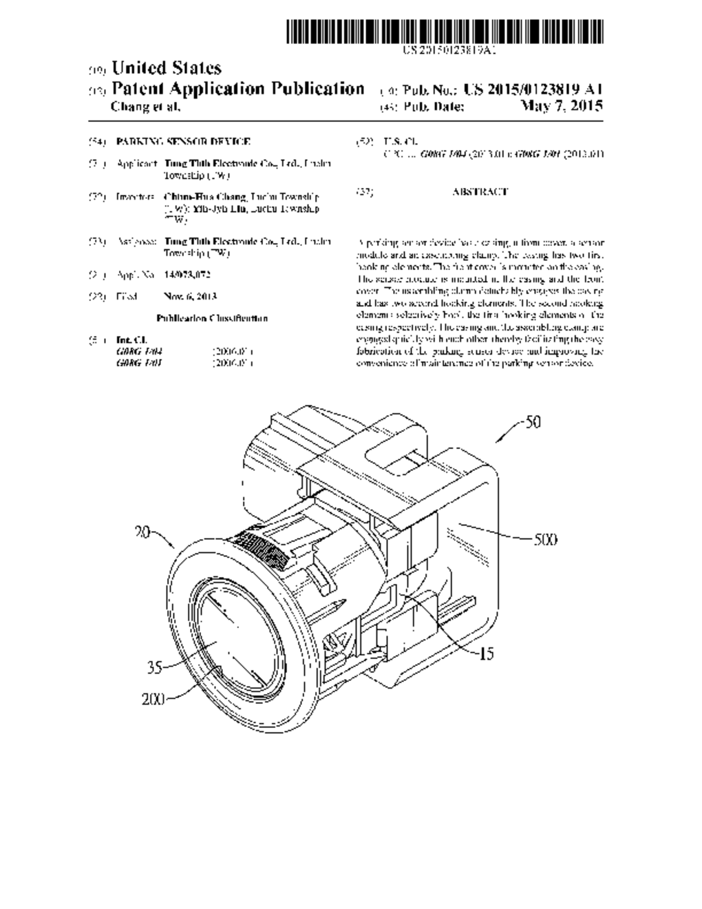 PARKING SENSOR DEVICE - diagram, schematic, and image 01