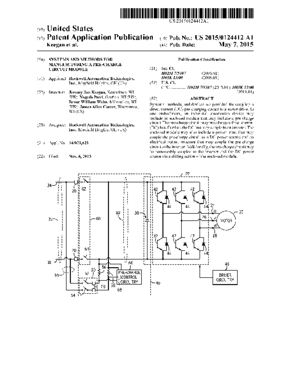 SYSTEMS AND METHODS FOR MANUFACTURING A PRE-CHARGE CIRCUIT MODULE - diagram, schematic, and image 01