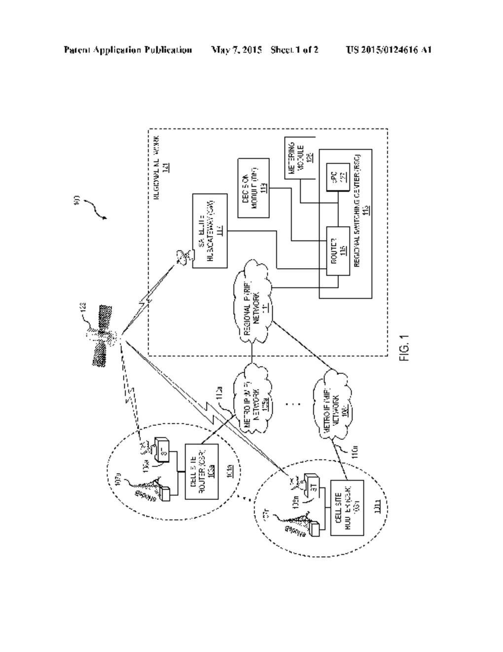 METHOD AND SYSTEM FOR SATELLITE BACKHAUL OFFLOAD FOR TERRESTRIAL MOBILE     COMMUNICATIONS SYSTEMS - diagram, schematic, and image 02