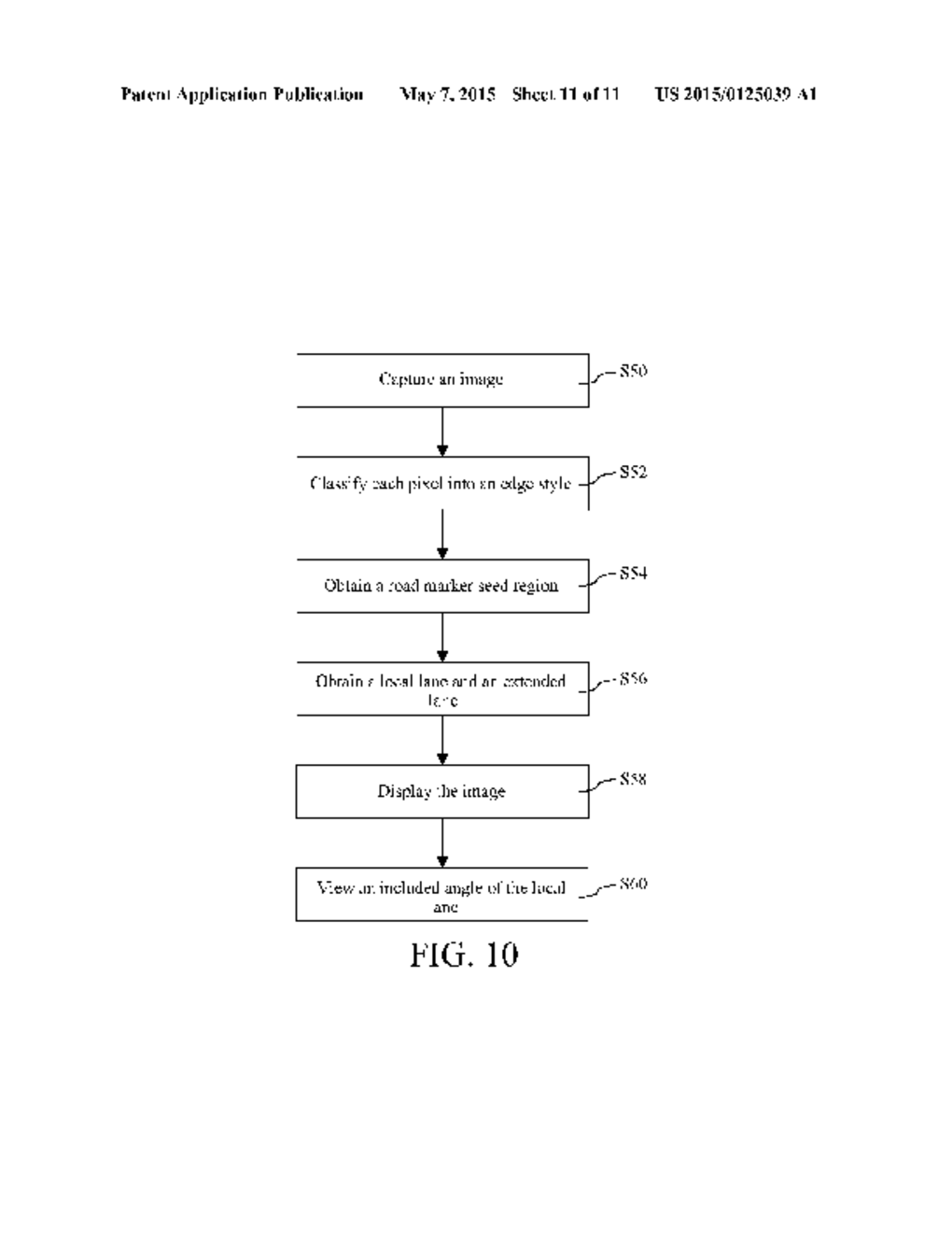 LANE DEPARTURE WARNING SYSTEM AND METHOD - diagram, schematic, and image 12