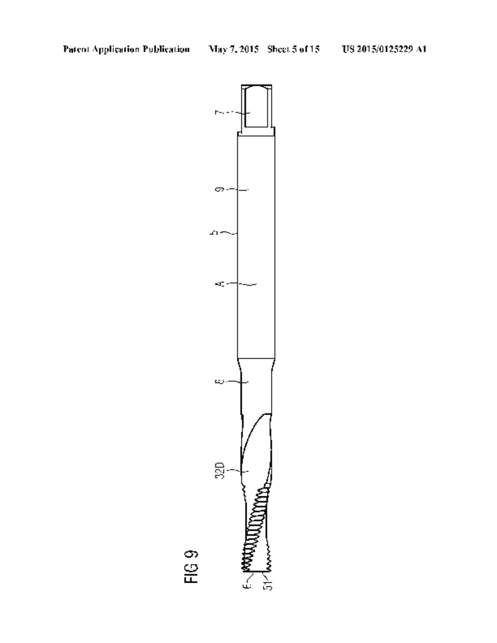 METHOD AND TOOL FOR PRODUCING A THREAD IN A WORKPIECE - diagram, schematic, and image 06