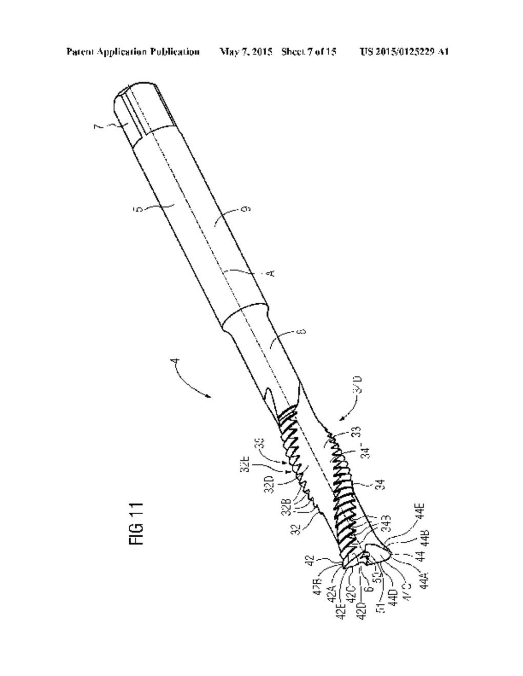 METHOD AND TOOL FOR PRODUCING A THREAD IN A WORKPIECE - diagram, schematic, and image 08