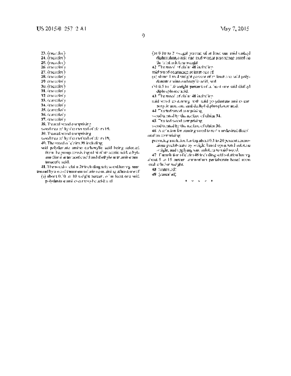 COMPOSITIONS AND METHODS FOR RESISTING DISCOLORATION OF WOOD AND TREATED     WOOD - diagram, schematic, and image 10