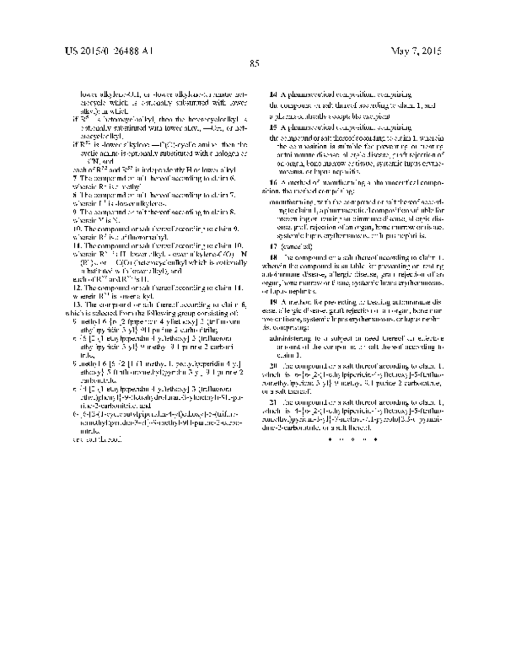 NITROGEN-CONTAINING BICYCLIC AROMATIC HETEROCYCLIC COMPOUND - diagram, schematic, and image 86