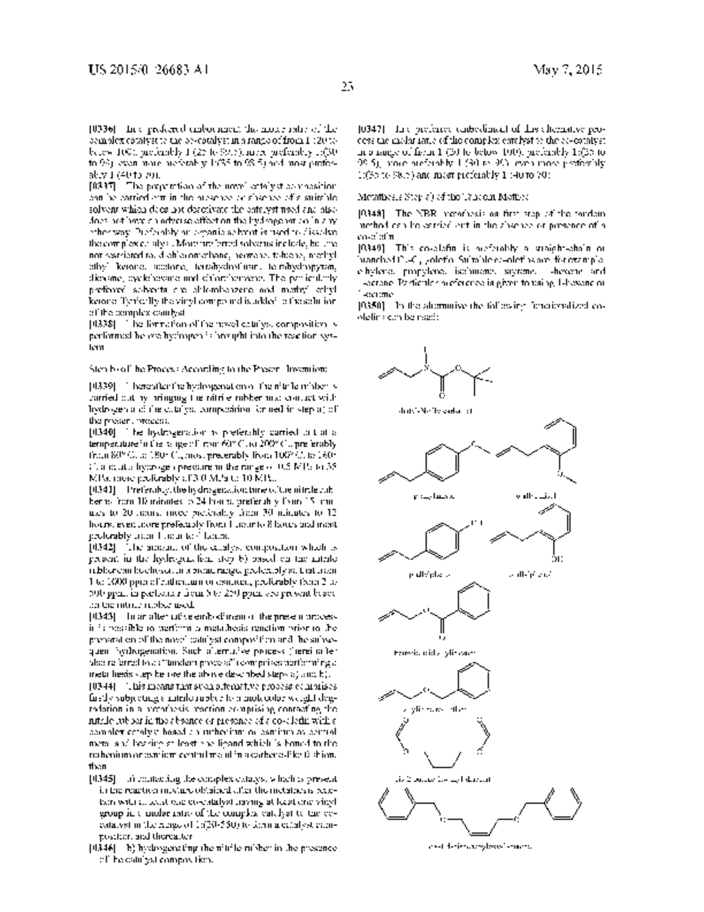 CATALYST COMPOSITIONS AND THEIR USE FOR HYDROGENATION OF NITRILE RUBBER - diagram, schematic, and image 24