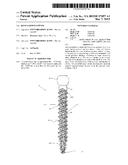 BONE SCREW FASTENER diagram and image