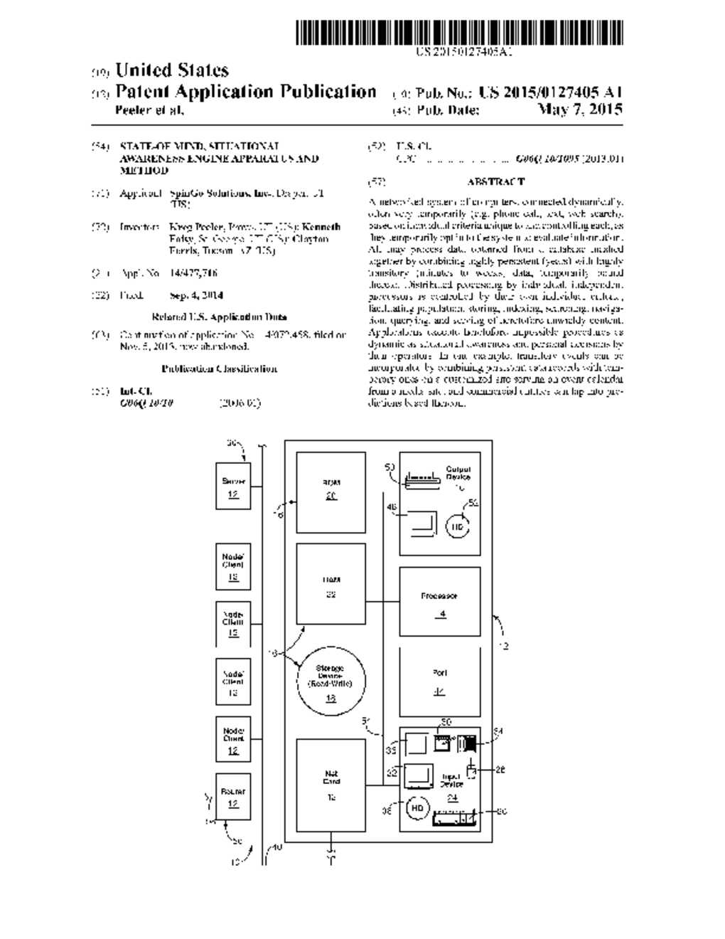 STATE-OF MIND, SITUATIONAL AWARENESS ENGINE APPARATUS AND METHOD - diagram, schematic, and image 01