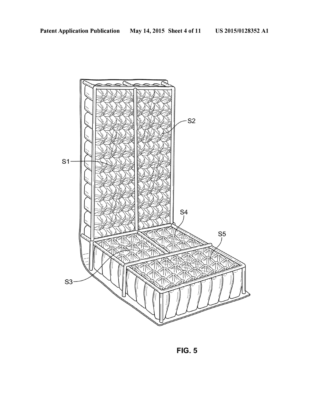 ADAPTABLE SURFACE FOR USE IN BEDS AND CHAIRS TO REDUCE OCCURRENCE OF     PRESSURE ULCERS - diagram, schematic, and image 05