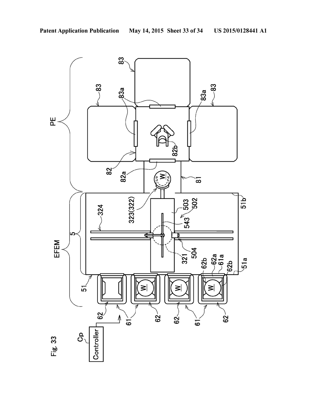 ATMOSPHERE REPLACEMENT APPARATUS, SUBSTRATE TRANSPORT APPARATUS, SUBSTRATE     TRANSPORT SYSTEM, AND EFEM - diagram, schematic, and image 34