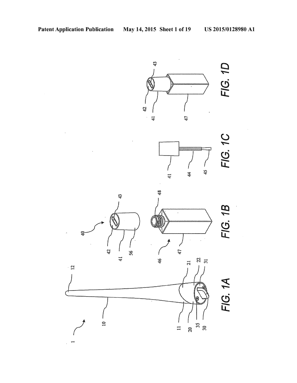 Stylus For Cosmetics, Nail Polish Applicator and Systems and Kits Based     Thereon - diagram, schematic, and image 02