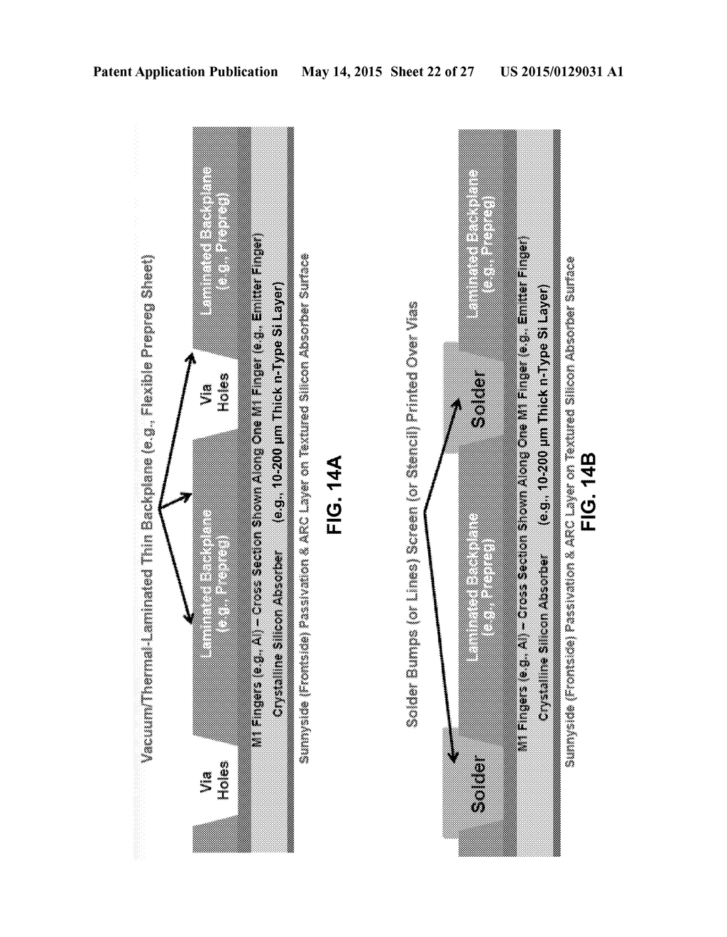 METAL FOIL METALLIZATION FOR BACKPLANE-ATTACHED SOLAR CELLS AND MODULES - diagram, schematic, and image 23