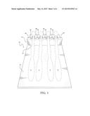 Lay Flat Toothbrush Holder diagram and image