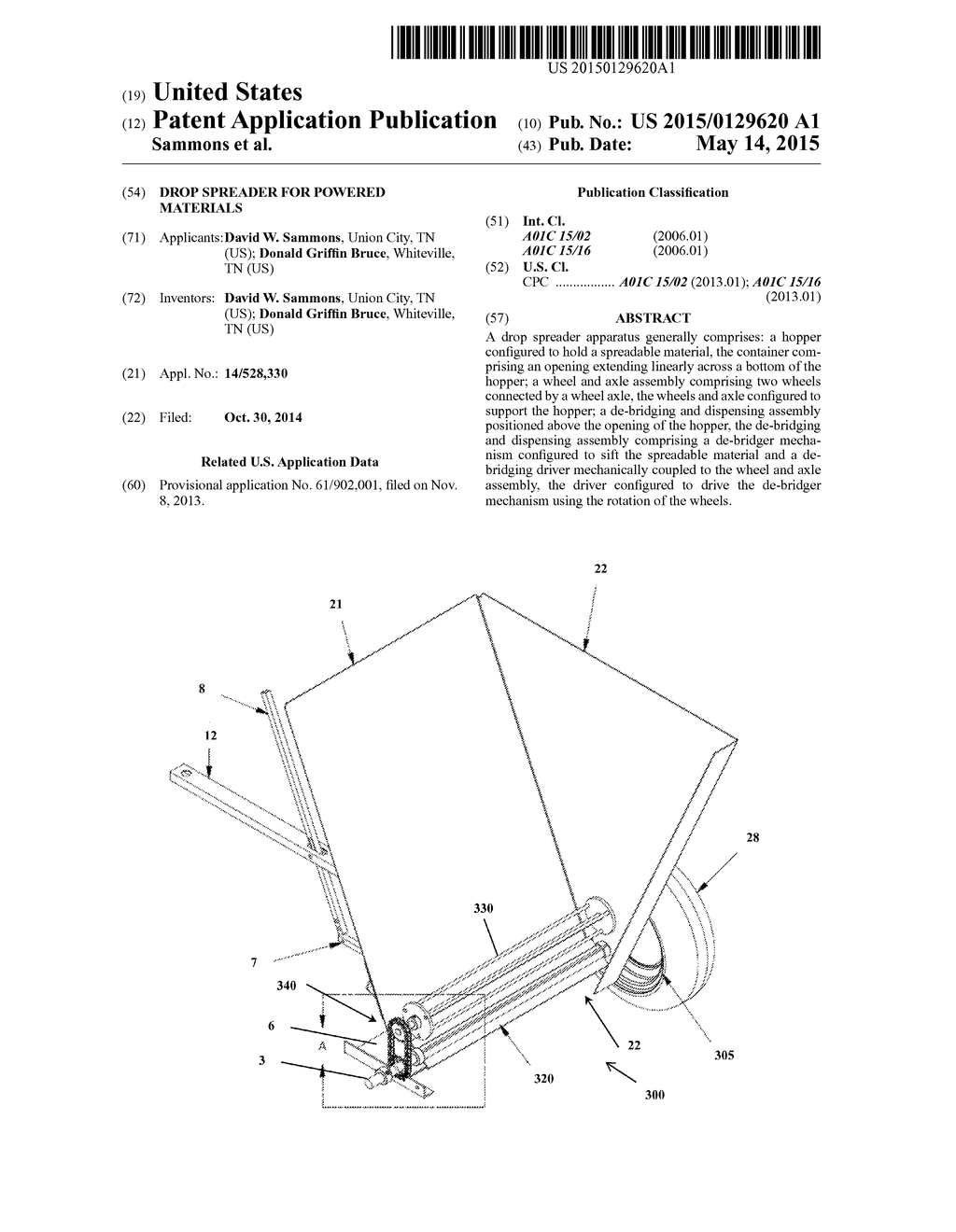 DROP SPREADER FOR POWERED MATERIALS - diagram, schematic, and image 01