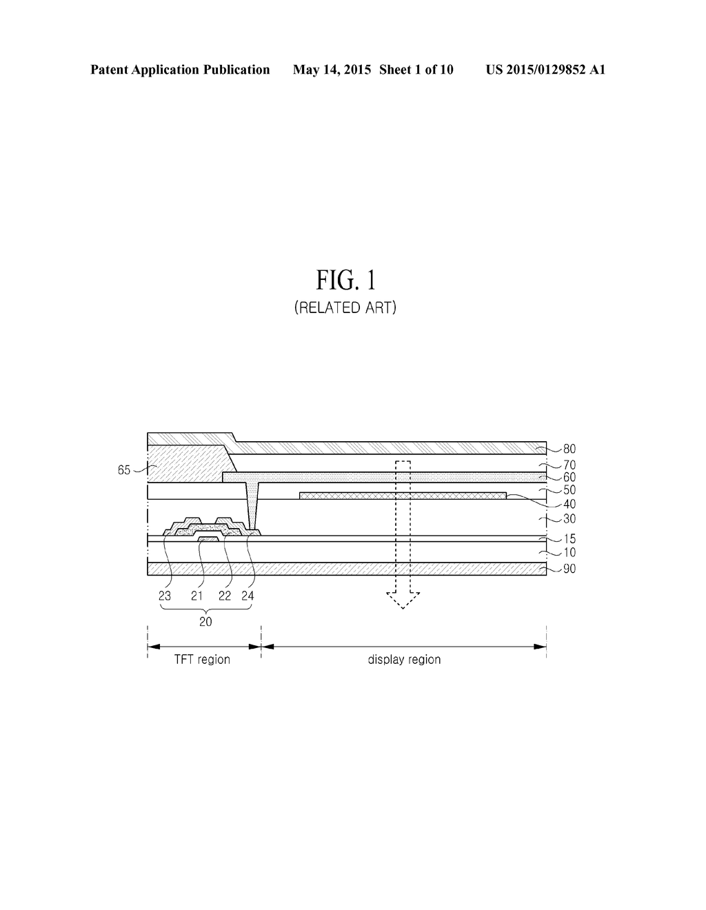 ORGANIC LIGHT EMITTING DISPLAY DEVICE AND METHOD OF MANUFACTURING THE SAME - diagram, schematic, and image 02