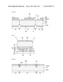 LIGHT-EMITTING DIODE PROVIDED WITH SUBSTRATE HAVING PATTERN ON REAR SIDE     THEREOF, AND METHOD FOR MANUFACTURING SAME diagram and image