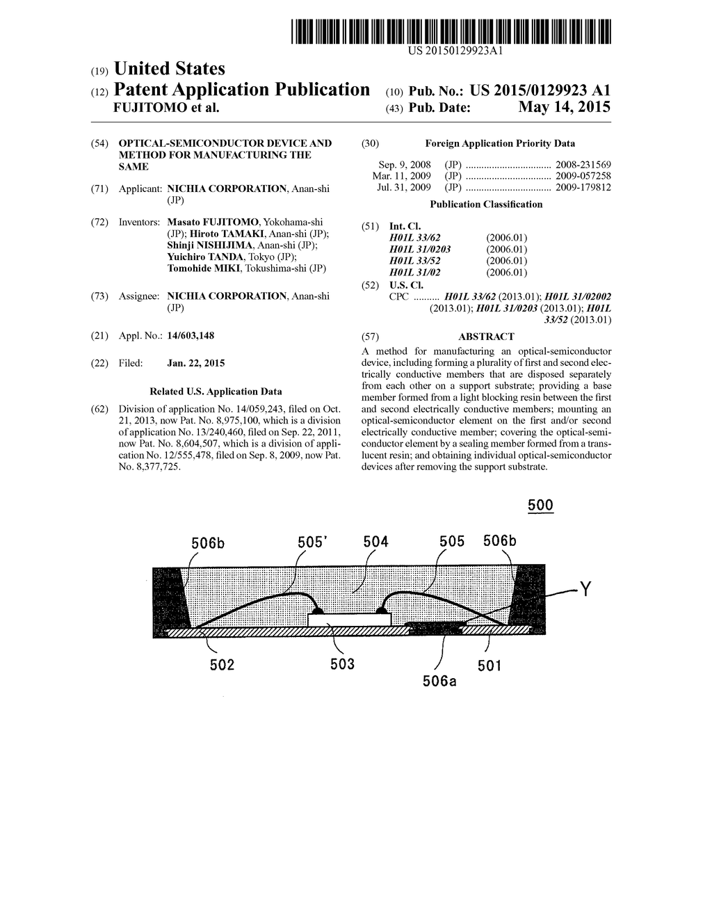 OPTICAL-SEMICONDUCTOR DEVICE AND METHOD FOR MANUFACTURING THE SAME - diagram, schematic, and image 01