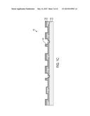 CMOS-MEMS INTEGRATED DEVICE INCLUDING MULTIPLE CAVITIES AT DIFFERENT     CONTROLLED PRESSURES AND METHODS OF MANUFACTURE diagram and image