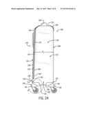 LUGGAGE CASE STRUCTURE WITH PROTRUDING LOWER PORTION diagram and image