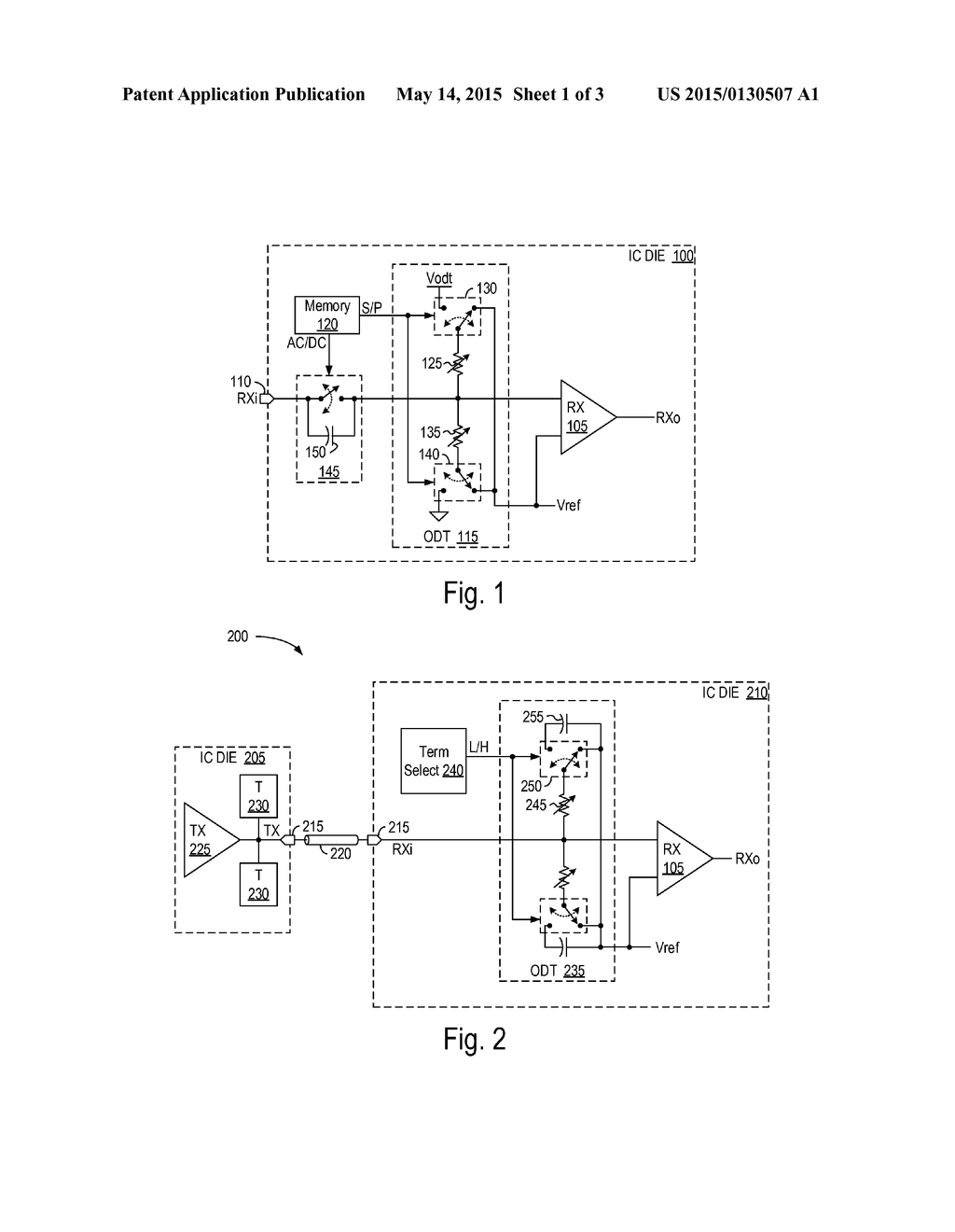 INTEGRATED CIRCUIT WITH CONFIGURABLE ON-DIE TERMINATION - diagram, schematic, and image 02