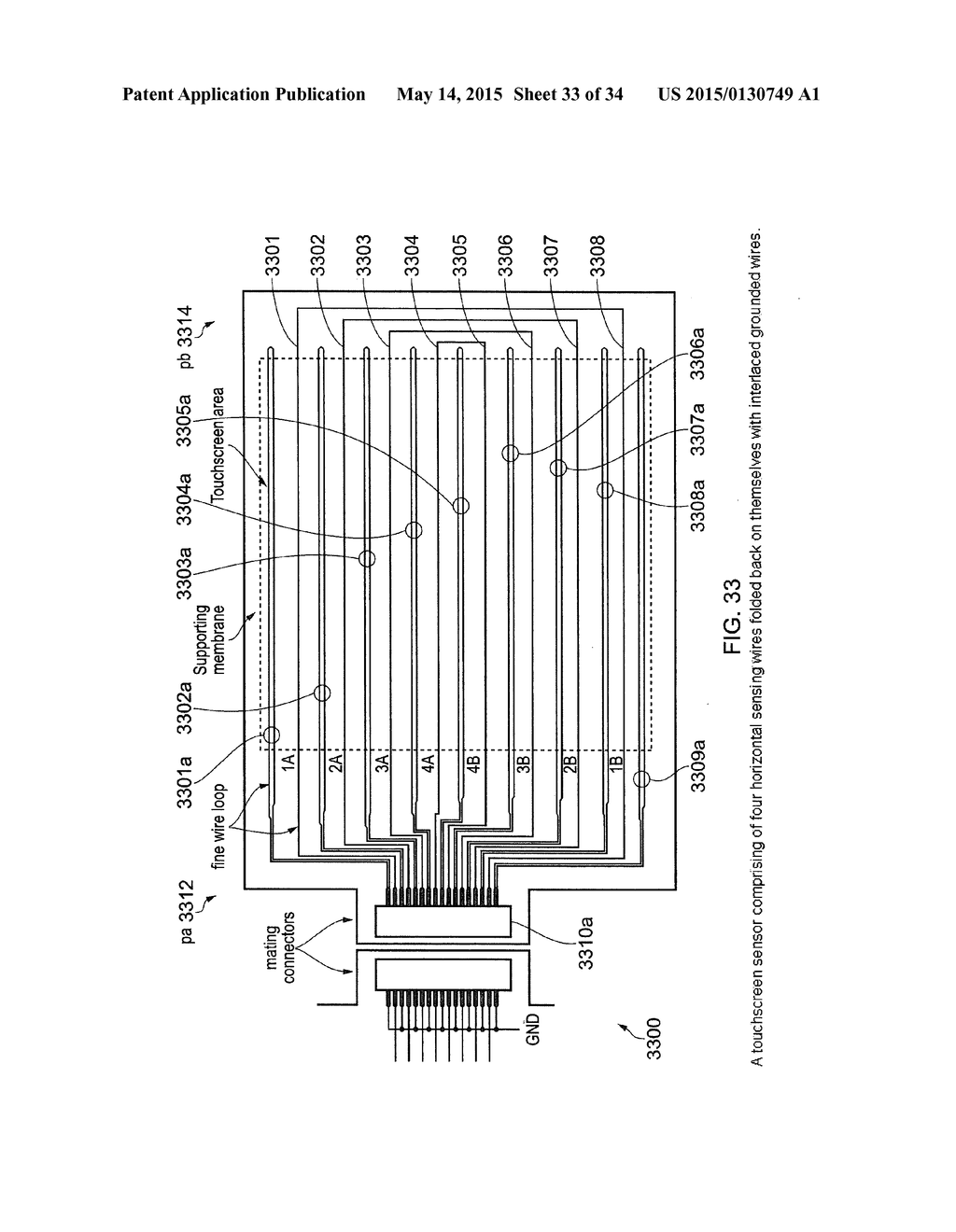 TOUCH PAD, CORRESPONDING TOUCH POSITION DETERMINING UNIT AND ASSCOCIATED     METHOD - diagram, schematic, and image 34