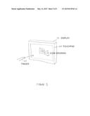 TOUCHPAD COMBINED WITH A DISPLAY AND HAVING PROXIMITY AND TOUCH SENSING     CAPABILITIES TO ENABLE DIFFERENT FUNCTIONS OR INTERFACES TO BE DISPLAYED diagram and image