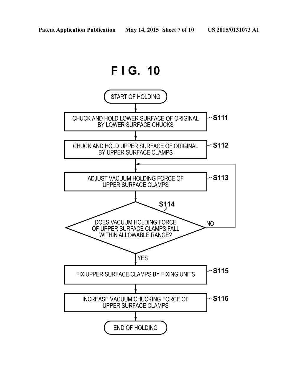 ORIGINAL HOLDING APPARATUS, EXPOSURE APPARATUS, METHOD OF MANUFACTURING     ARTICLE AND ORIGINAL HOLDING METHOD - diagram, schematic, and image 08