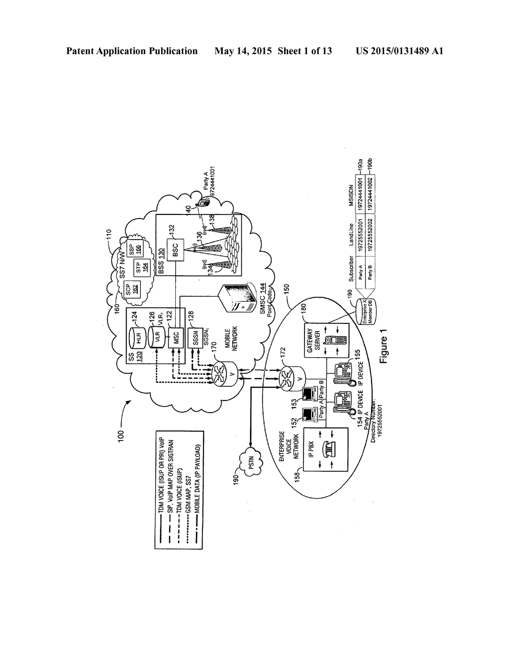 SYSTEM, METHOD, AND APPARATUS FOR USING ALTERNATIVE NUMBERS FOR ROUTING     VOICE CALLS AND SHORT MESSAGES IN A COMMUNICATIONS NETWORK - diagram, schematic, and image 02