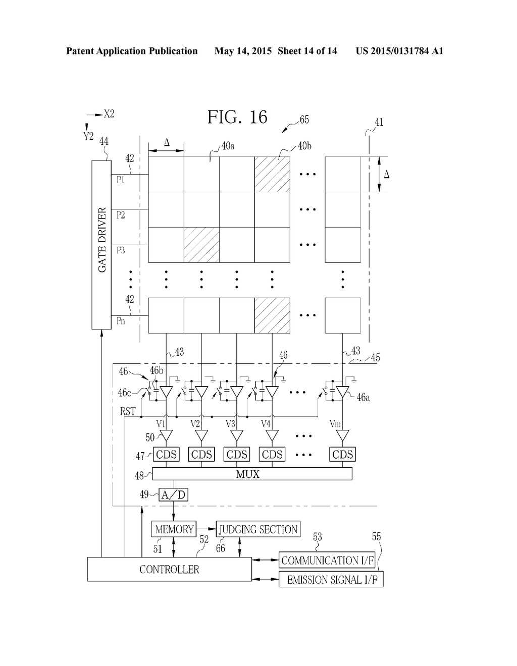 RADIATION IMAGE DETECTING DEVICE, RADIATION IMAGING SYSTEM AND OPERATION     METHOD THEREOF - diagram, schematic, and image 15