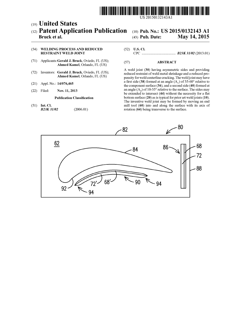 WELDING PROCESS AND REDUCED RESTRAINT WELD JOINT - diagram, schematic, and image 01