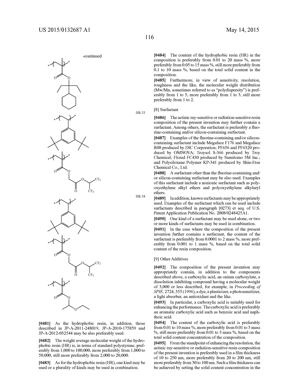 ACTINIC RAY-SENSITIVE OR RADIATION-SENSITIVE RESIN COMPOSITION, RESIST     FILM USING THE SAME, PATTERN FORMING METHOD, MANUFACTURING METHOD OF     ELECTRONIC DEVICE, AND ELECTRONIC DEVICE - diagram, schematic, and image 117