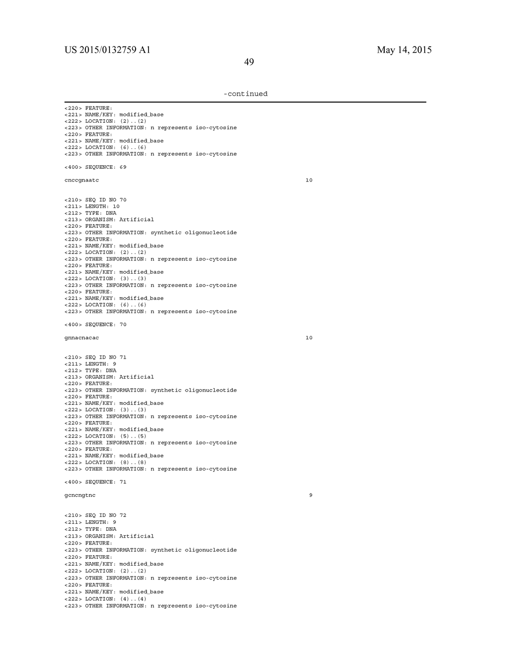 SOLID SUPPORT ASSAY SYSTEMS AND METHODS UTILIZING NON-STANDARD BASES - diagram, schematic, and image 67