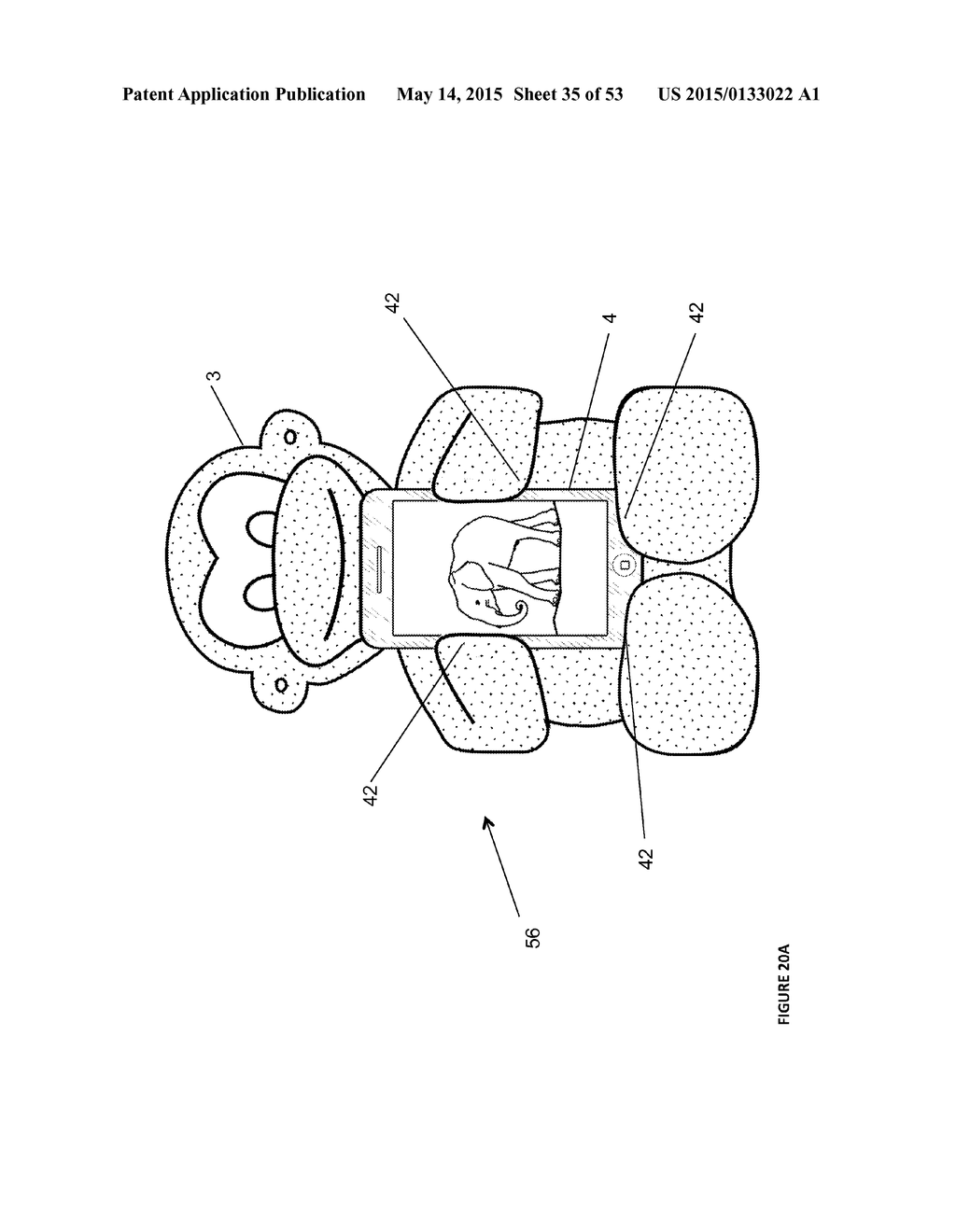 PERIPHERAL APPARATUS FOR STORING AND POSITIONING A PORTABLE ELECTRONIC     DEVICE - diagram, schematic, and image 36