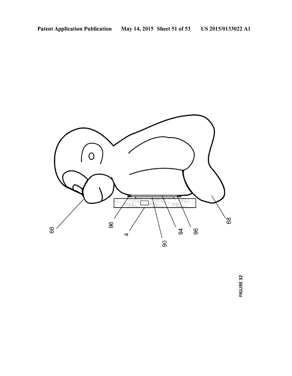 PERIPHERAL APPARATUS FOR STORING AND POSITIONING A PORTABLE ELECTRONIC     DEVICE - diagram, schematic, and image 52