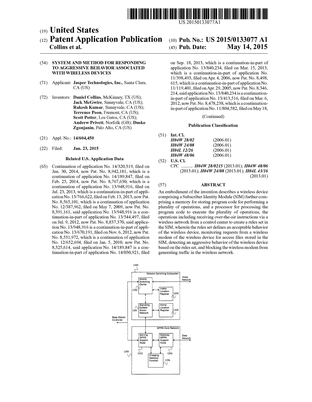 SYSTEM AND METHOD FOR RESPONDING TO AGGRESSIVE BEHAVIOR ASSOCIATED WITH     WIRELESS DEVICES - diagram, schematic, and image 01