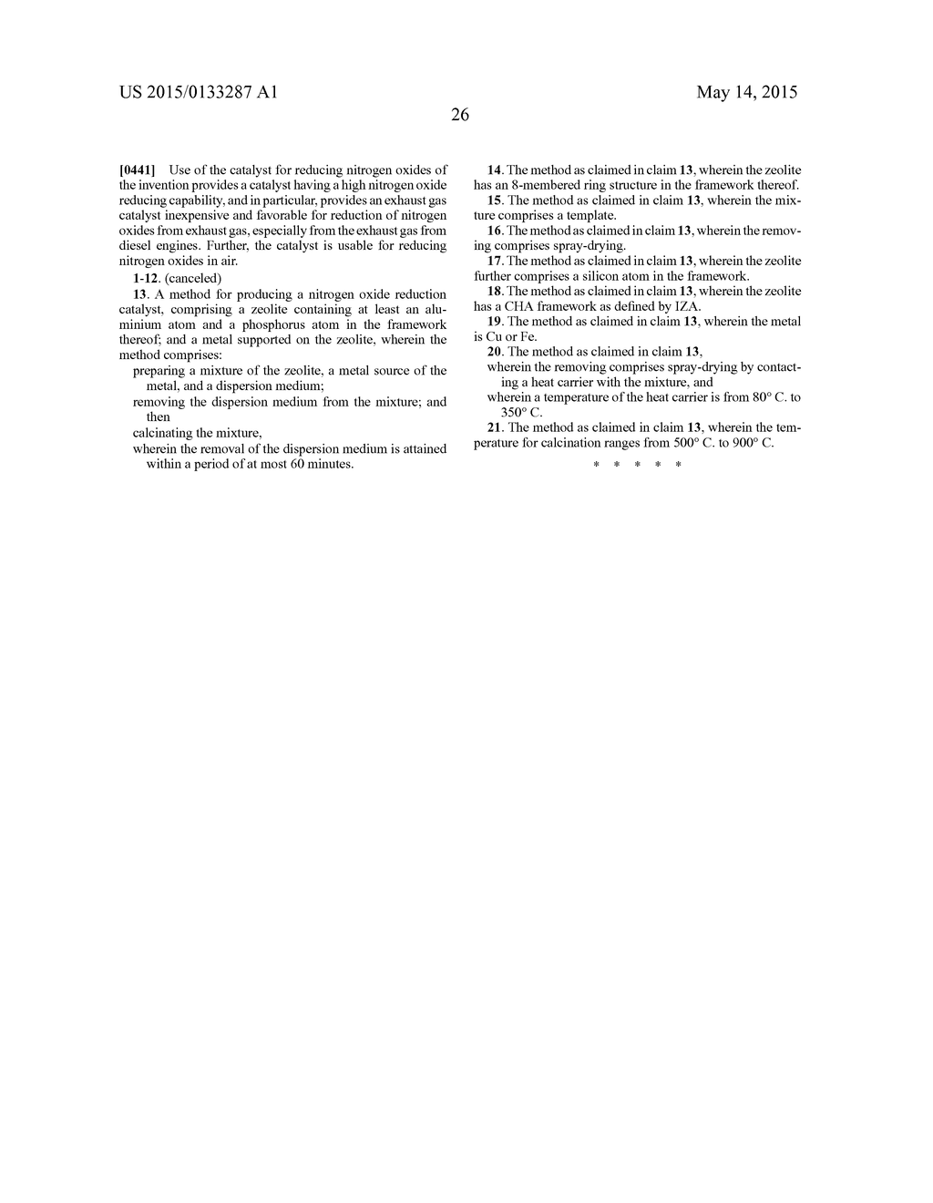 CATALYST FOR REDUCING NITROGEN OXIDES AND METHOD FOR PRODUCING THE SAME - diagram, schematic, and image 49