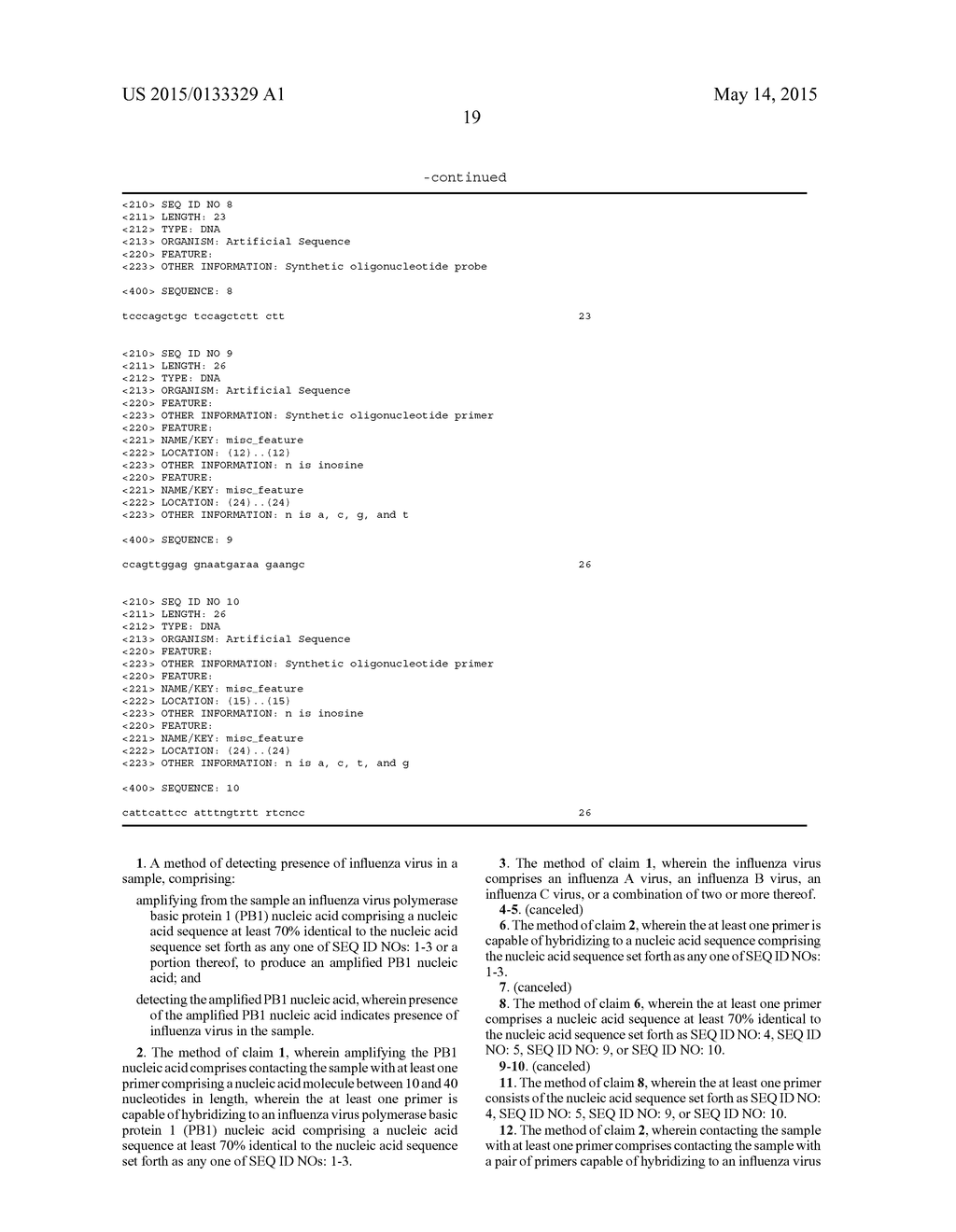 METHODS OF DETECTING INFLUENZA VIRUS - diagram, schematic, and image 32